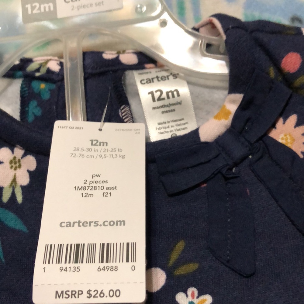 Carter’s 2-pc Floral Pant Set - Picture 8 of 13